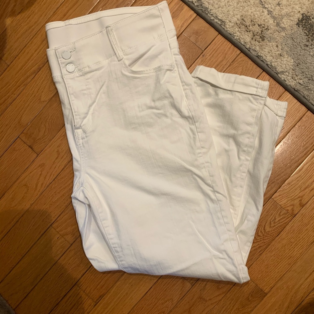 Cropped ankle stretch pants
